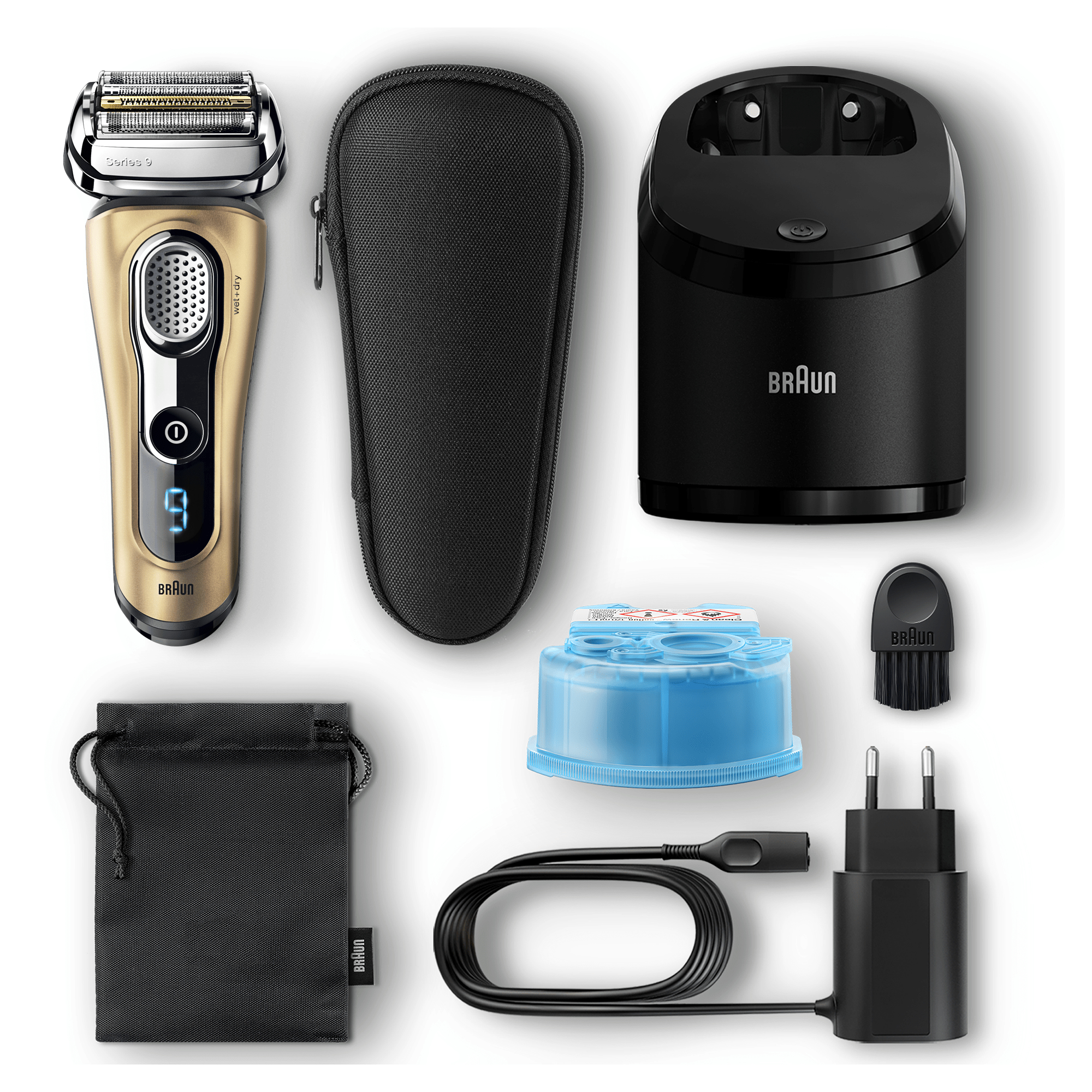 Braun Series 9 9299cc Electric Shaver for Men, Clean&Charge Station and Travel Case – image 5