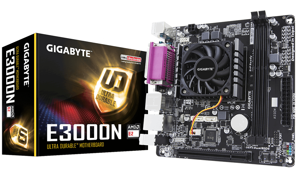 GIGABYTE GA-E3000N motherboard Socket FT3 mini ITX