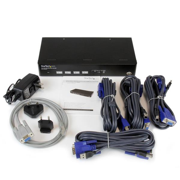 StarTech.com 4 Port USB VGA KVM Switch with DDM Fast Switching Technology and Cables – image 4