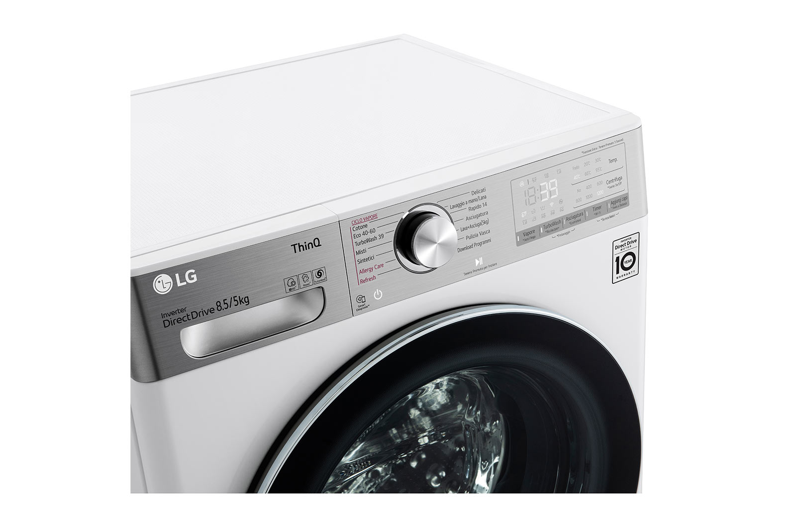 LG F2DV9S8H2E washer dryer Freestanding Front-load White – image 3