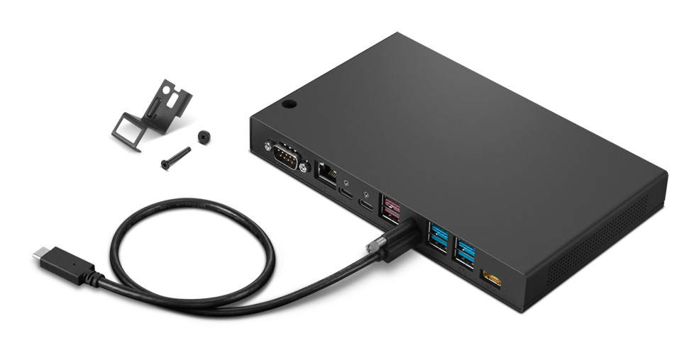 Lenovo 4XH1T17981 interface hub USB 3.2 Gen 1 (3.1 Gen 1) Type-C 5000 Mbit/s Black – image 2