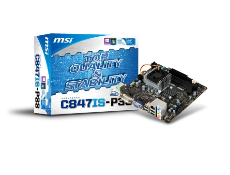 MSI C847IS-P33 motherboard Intel® NM70 Express BGA 1023 mini ITX