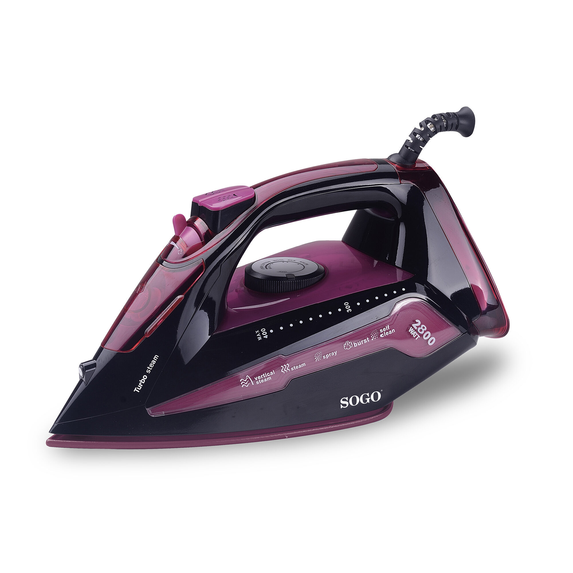 Sogo PLA-SS-6330-PU iron Dry & Steam iron Ceramic soleplate – image 6