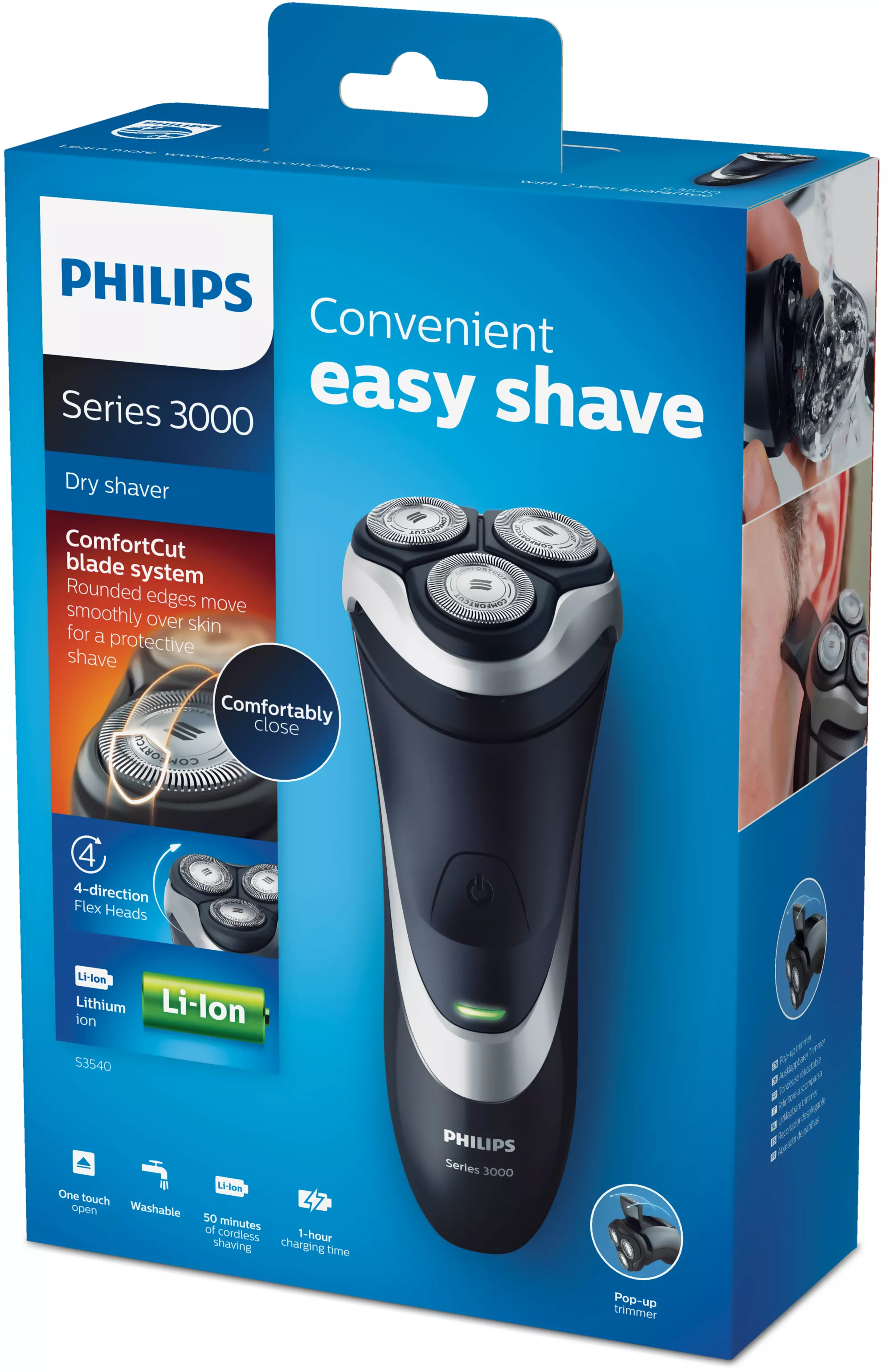 Philips SHAVER Series 3000 S3540/06 Dry electric shaver – image 2