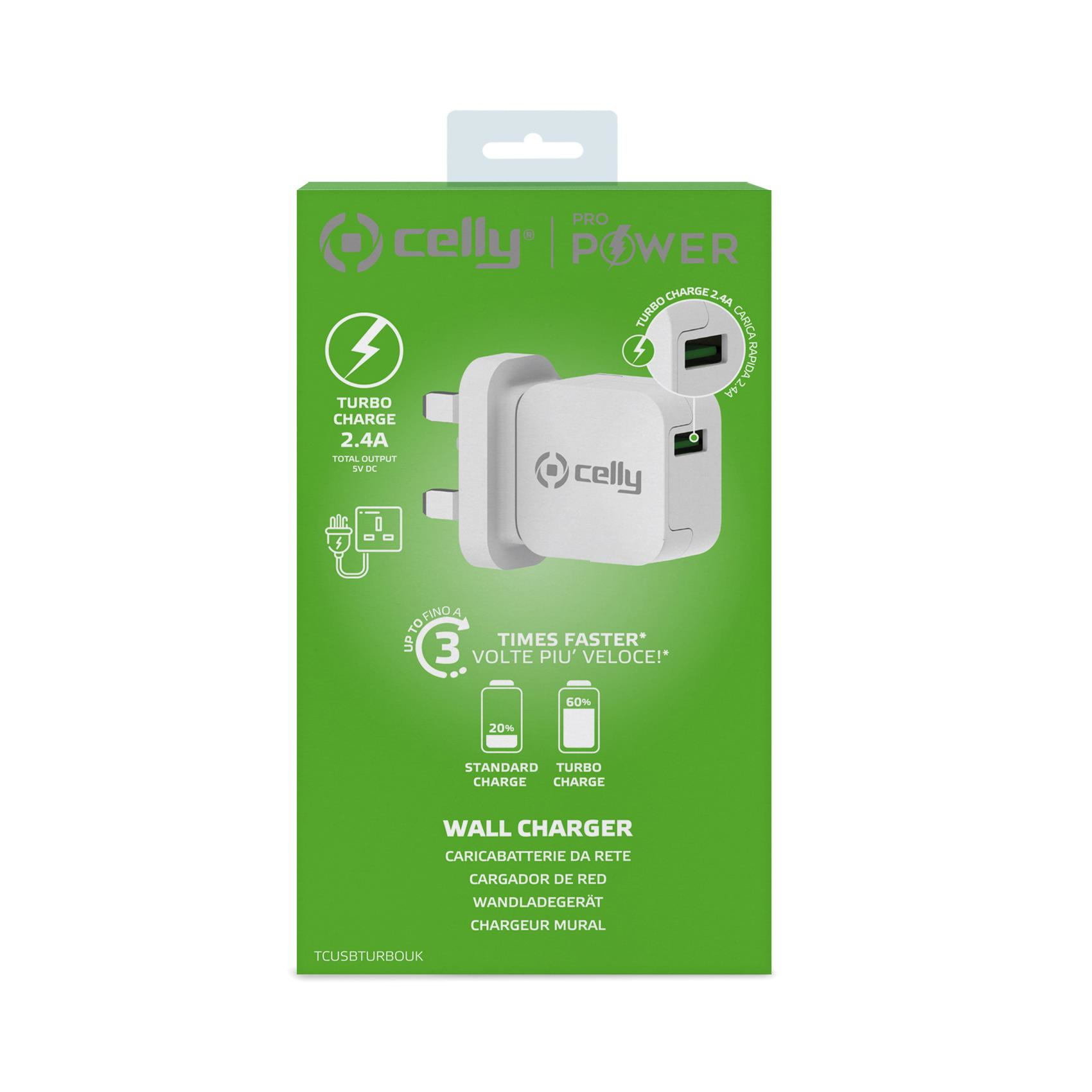 Celly TCUSBTURBOUK mobile device charger Digital camera, Gaming controls, Headphones, Mobile phone, Power bank, Smartphone, Smartwatch, Tablet, Watch, Wearables – image 4