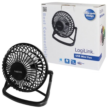 LogiLink UA0192 household fan Black – image 2