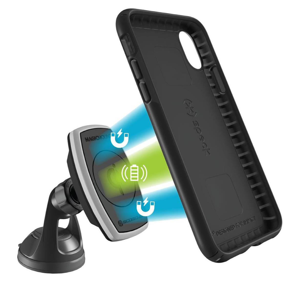 Speck 117074-1050 Hülle Presidio für Apple iPhone (XR 15.49 cm (6.1 Zoll)) Mount Schwarz