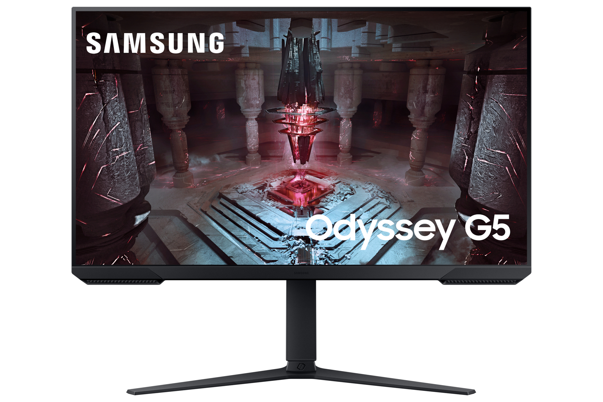 Samsung Odyssey G5 S32CG510EU - G51C Series - LED monitor - gaming - 32" - 2560 x 1440 QHD @ 165 Hz - VA - 300 cd/m� - 3000:1 - HDR10 - 1 ms - 2xHDMI, DisplayPort - black