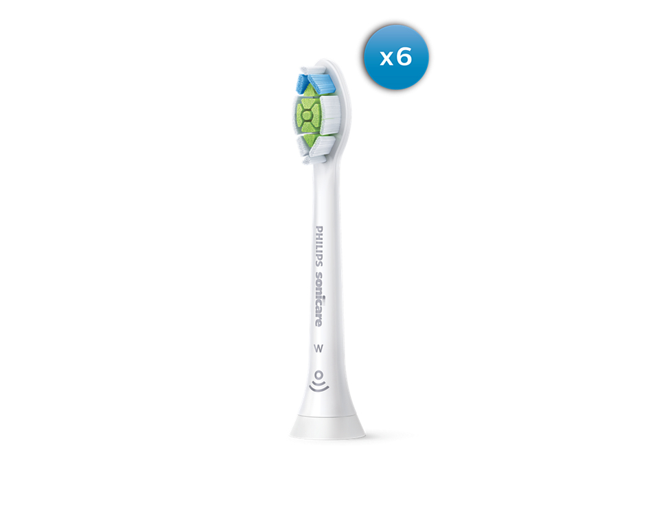 Philips Optimal White HX6066/87 Confezione da 6 testine