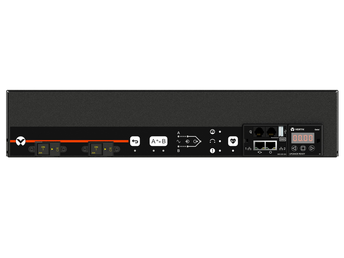 Vertiv Geist AN03E2R1-20S203-3TL5TL5A011-D power distribution unit (PDU) 20 AC outlet(s) 0U Black