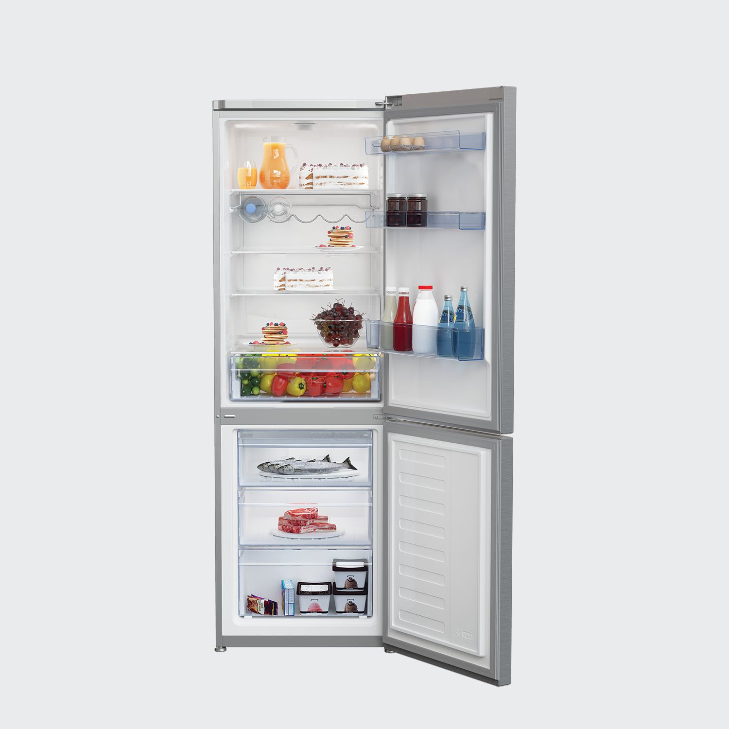 Beko CSA365K30X fridge-freezer Freestanding Stainless steel – image 3