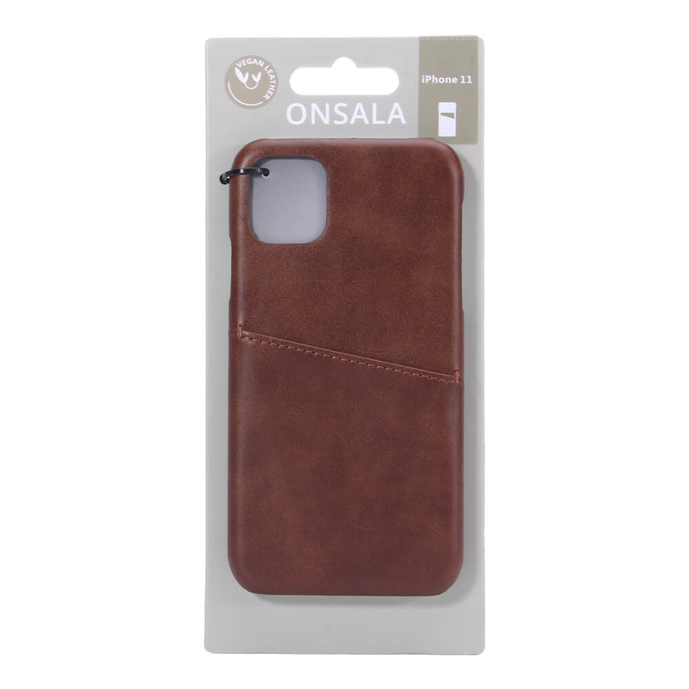 Onsala Mobilecover Brown iPhone 11 Creditcard Pocket – image 2