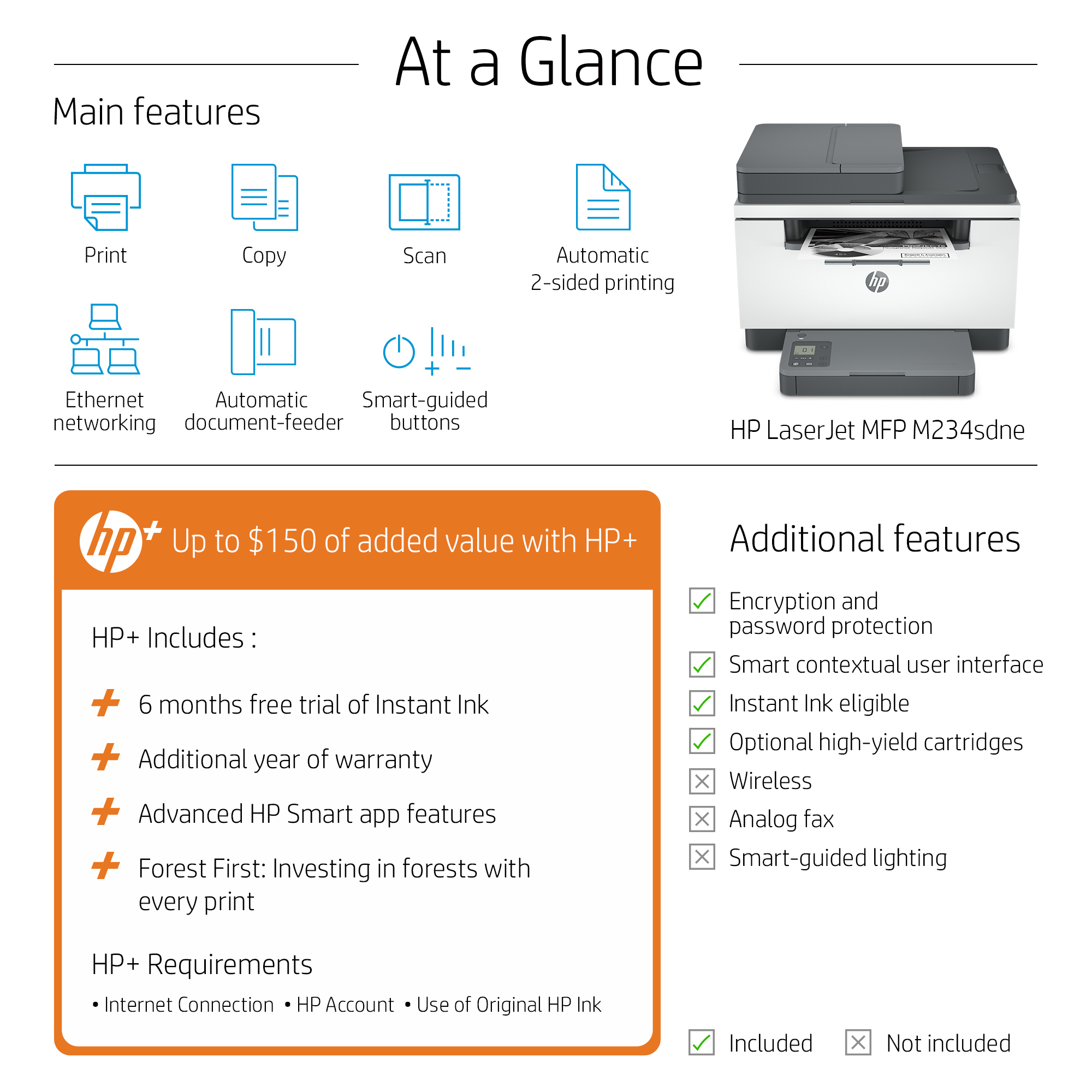 HP LaserJet MFP M234sdne Printer – image 3