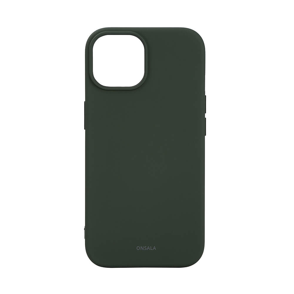Onsala Phone Case with Silicone Feel MagSeries Olive Green - iPhone 15 – image 1