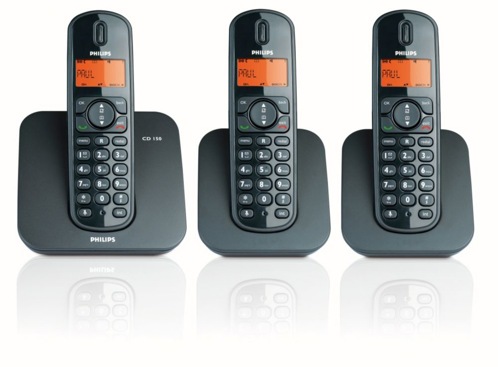 Philips Perfect sound CD1503B/22 telephone DECT telephone Caller ID Grey