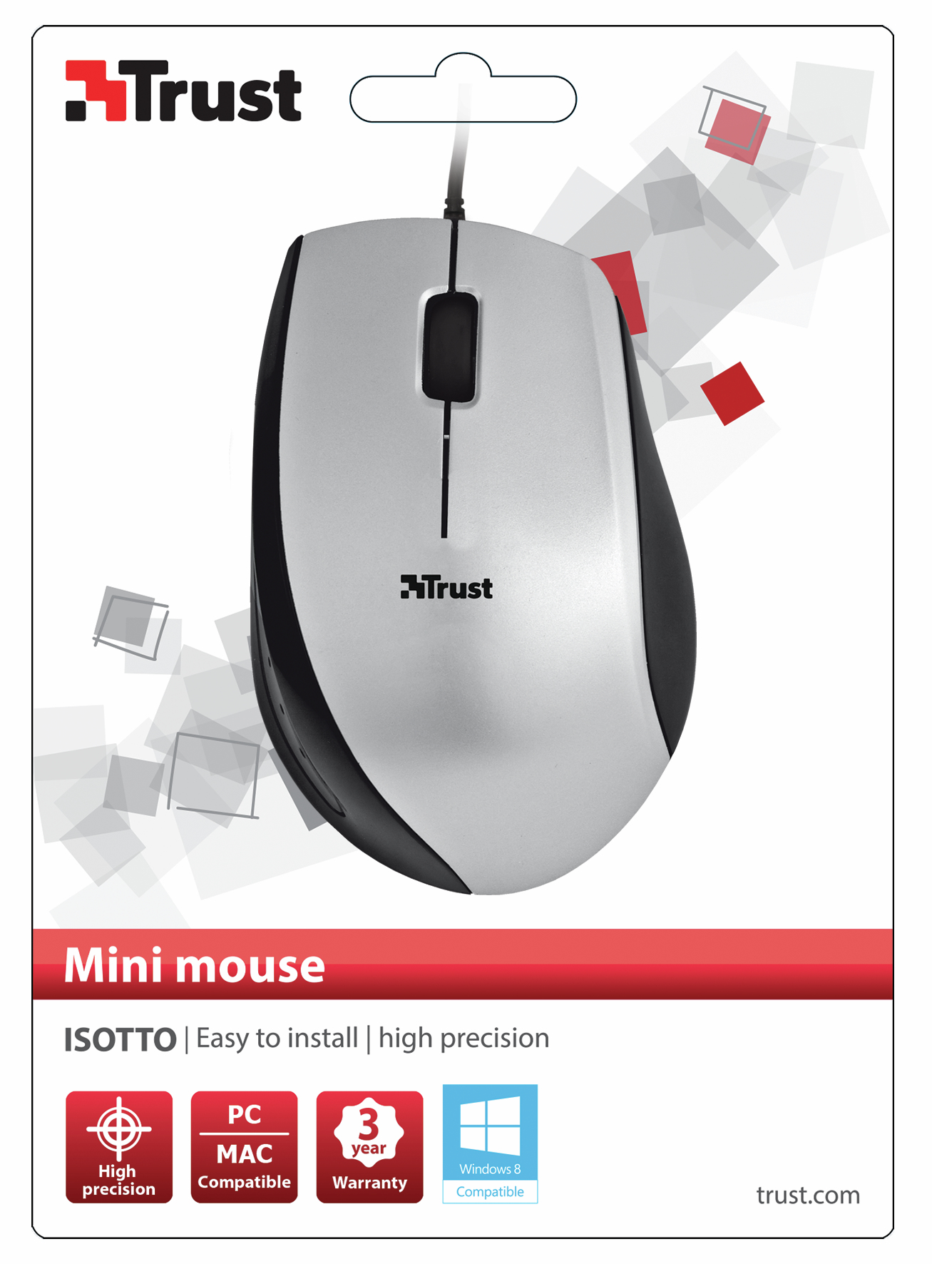 Trust 19733 mouse Office USB Type-A Mechanical – image 4