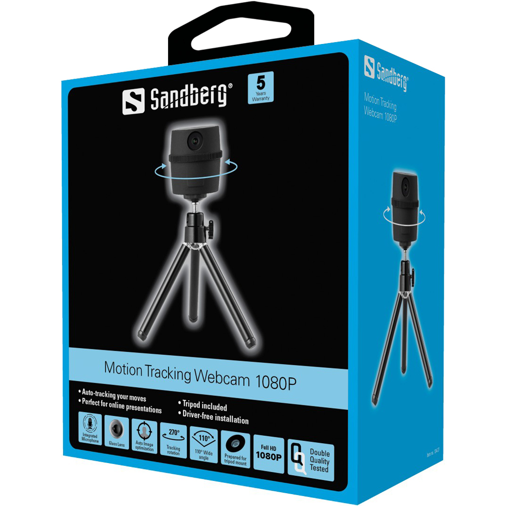 Sandberg Motion Tracking Webcam 1080P – image 4