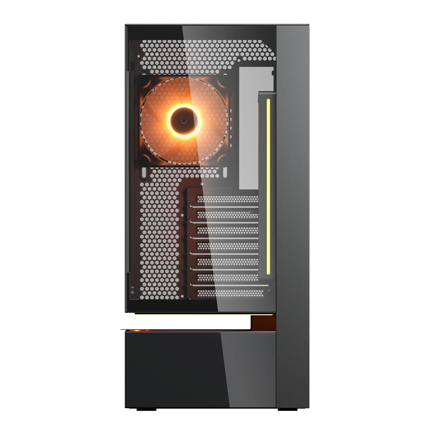 COUGAR Gehäuse Midi-Tower CFV235 Vision, ARGB, Glas, Schwarz Gehäuse