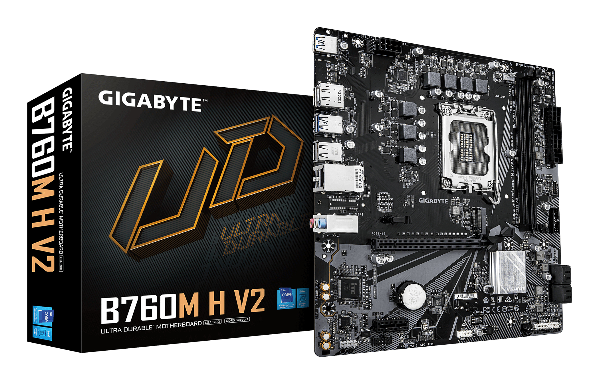 Gigabyte B760M H V2                (B760,S1700,mATX,DDR5 Mainboards INTEL