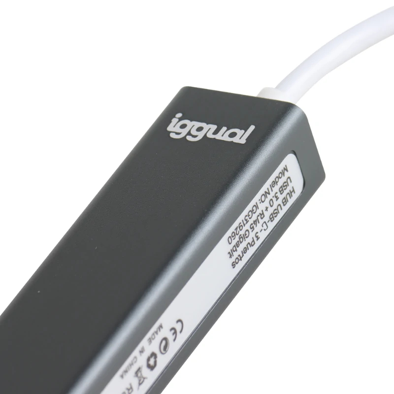 iggual IGG319253 laptop dock/port replicator Wired USB 3.2 Gen 1 (3.1 Gen 1) Type-C Black – image 4