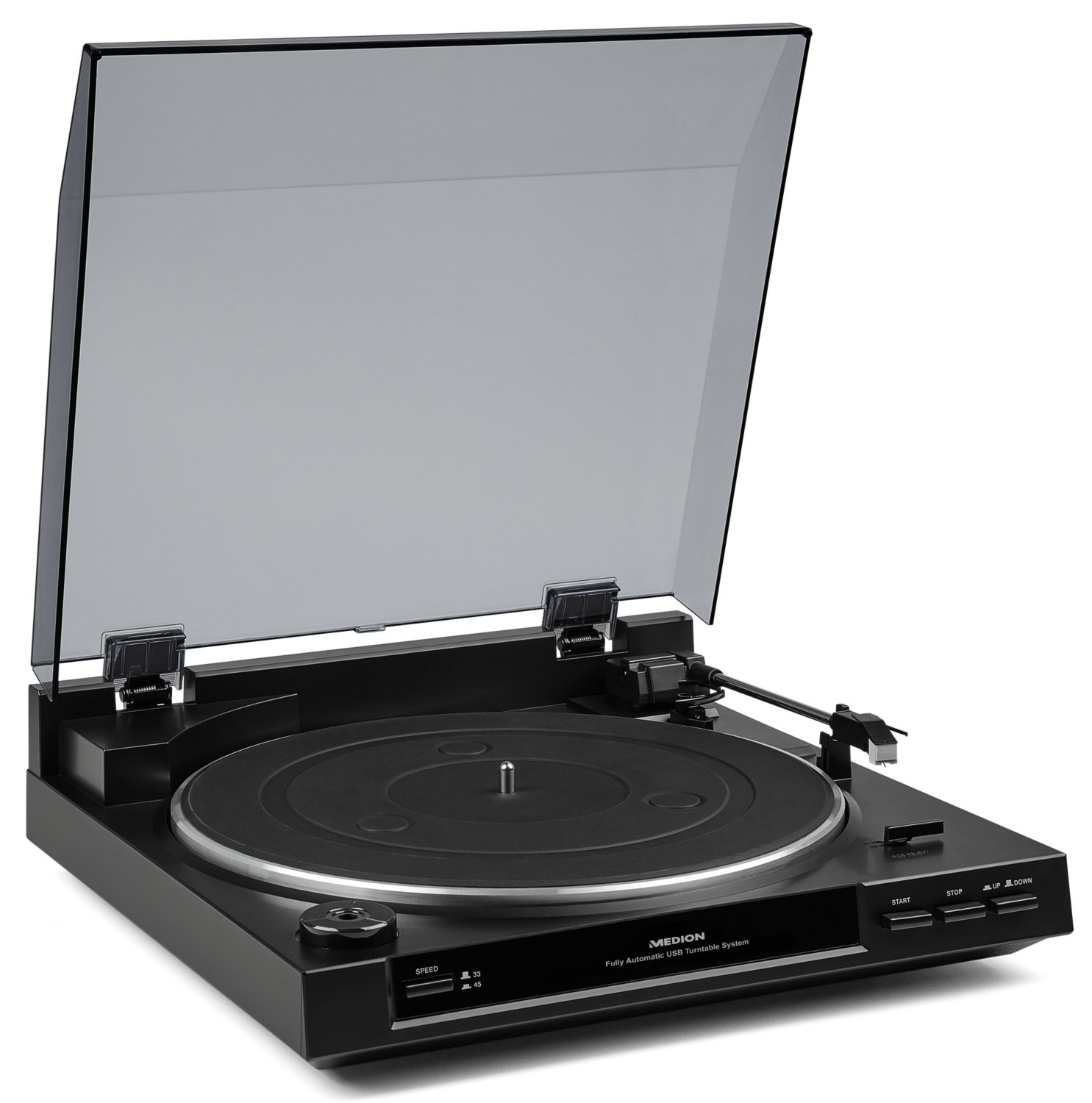 MEDION E65138 Belt-drive audio turntable Black Automatic – image 3