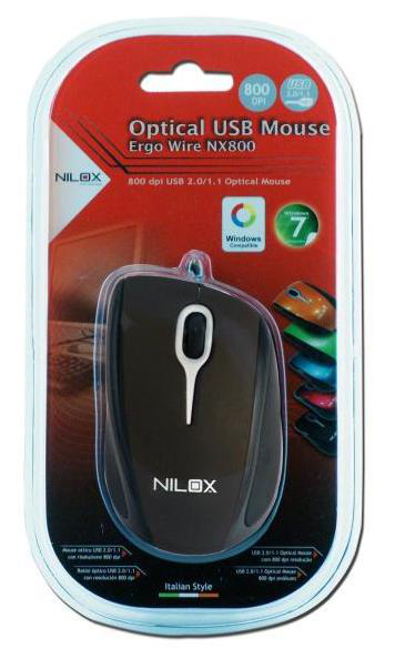 Nilox 10NXMP08ER003 mouse USB Type-A Optical 800 DPI – image 2