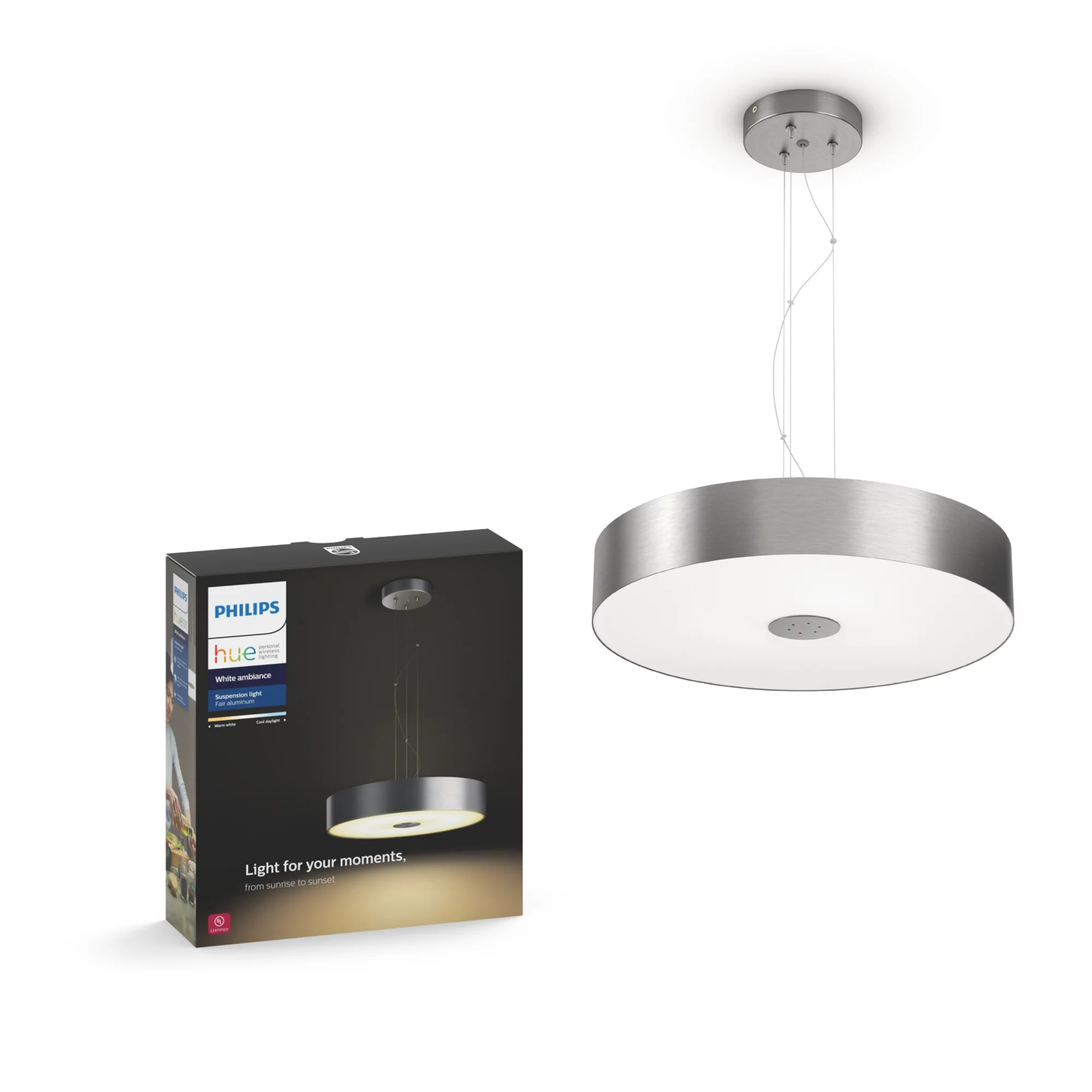 Philips by Signify Philips Hue White ambience 4100348U7 Smart suspension light Bluetooth/Zigbee