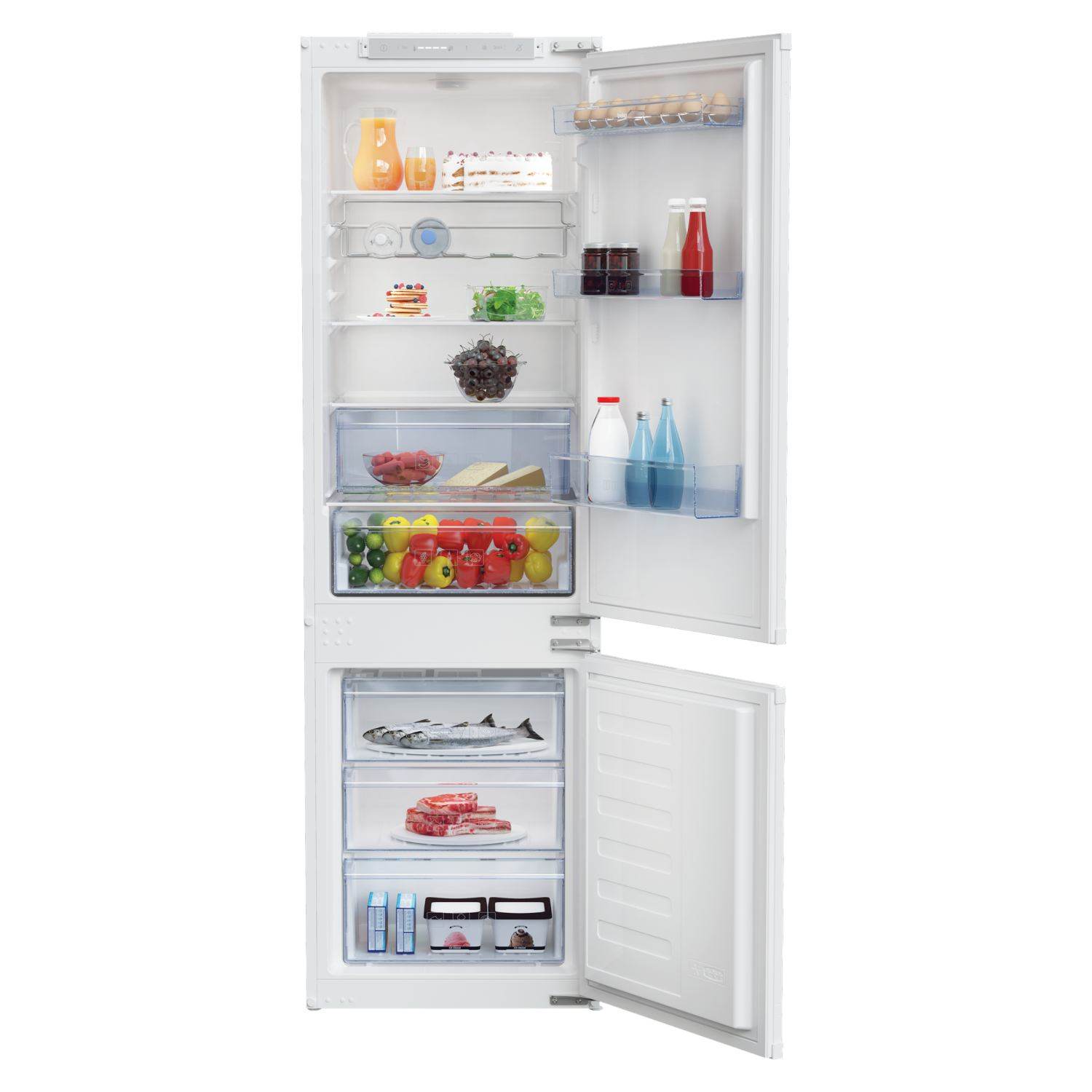 Beko BCSA283E2S fridge-freezer Built-in