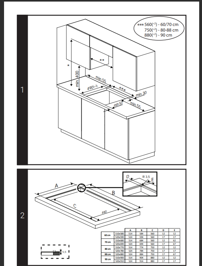 Hotpoint TSI60FIHC hob Black Zone induction hob 5 zone(s) Built-in hood – image 9