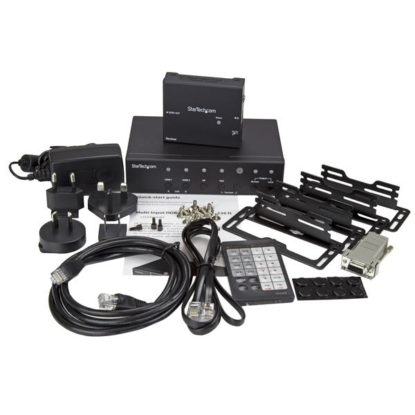 StarTech.com Multi-Input HDBaseT Extender with Built-in Switch - DisplayPort, VGA and HDMI Over CAT5e or CAT6 - Up to 4K - TAA – image 6