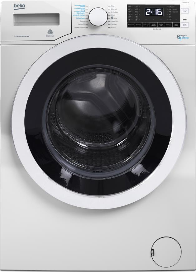 Beko WDW85120 washer dryer Freestanding Front-load White