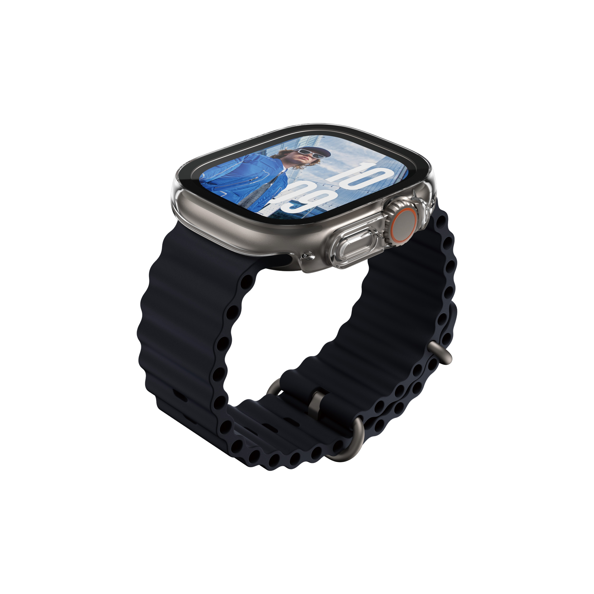 PanzerGlass ® Case Full Body Slim Transparent Apple Watch Ultra 3 | Ultra 2 | Ultra | 49mm Clear screen protector 1 pc(s)