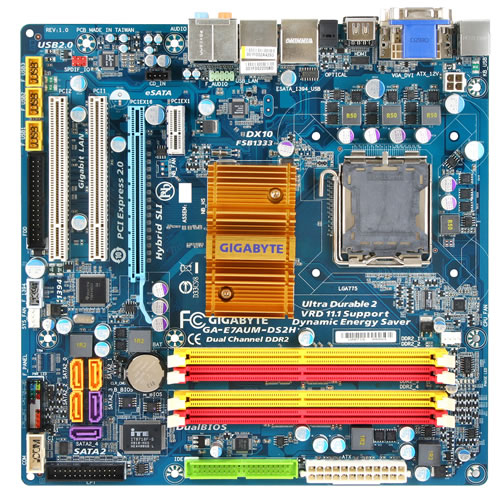 GIGABYTE GA-E7AUM-DS2H motherboard LGA 775 (Socket T) micro ATX