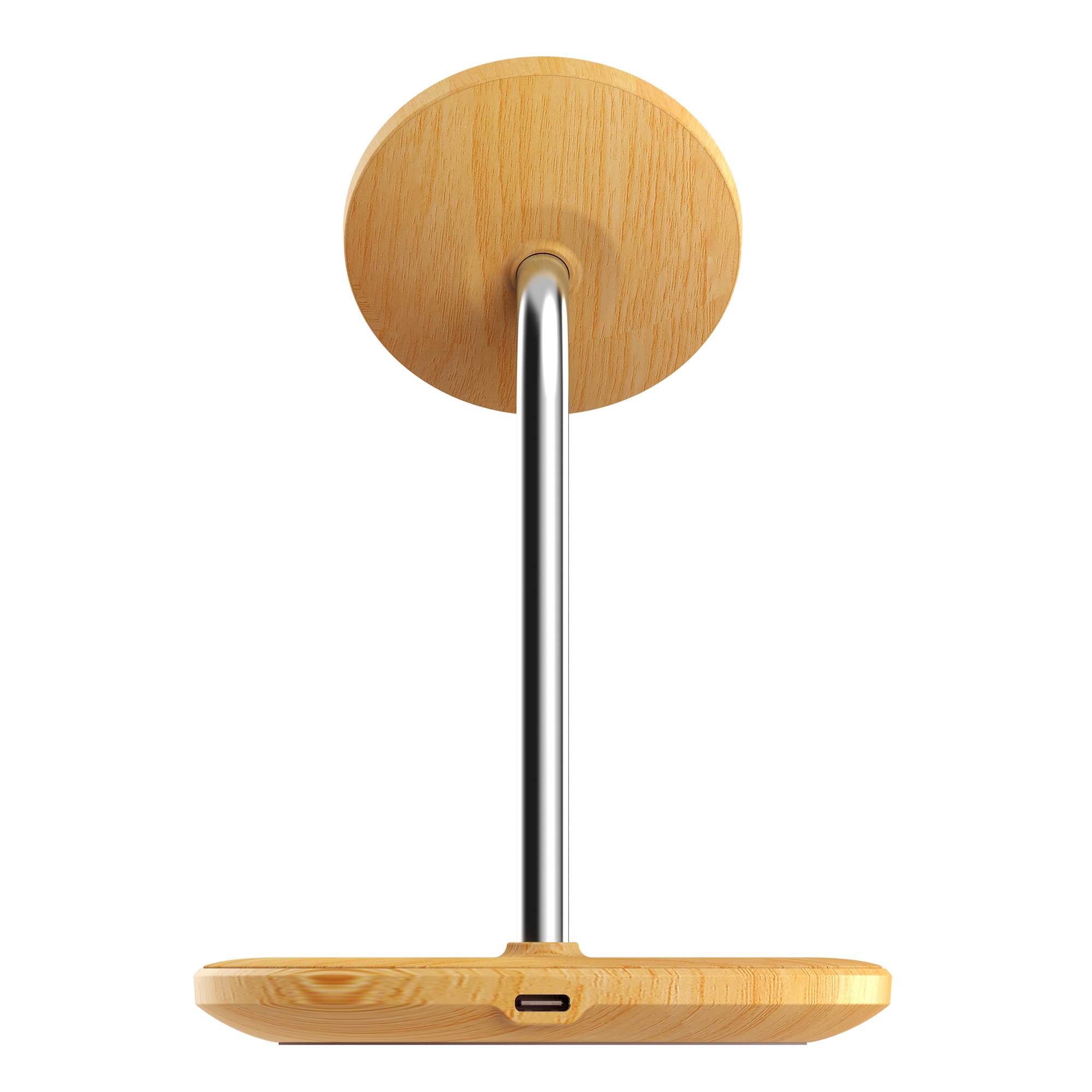 j5create JUPW2106NP-N Wood Grain 2-in-1 Magnetic Wireless Charging Stand – image 4