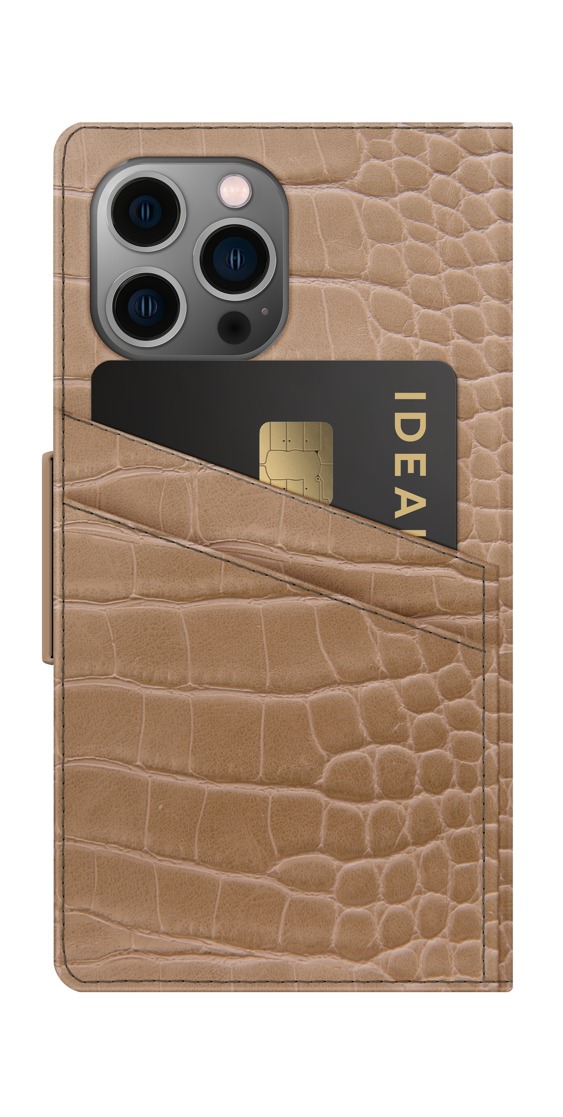 iDeal of Sweden Atelier Wallet iPhone 12PM/13PM Camel Croco – image 2