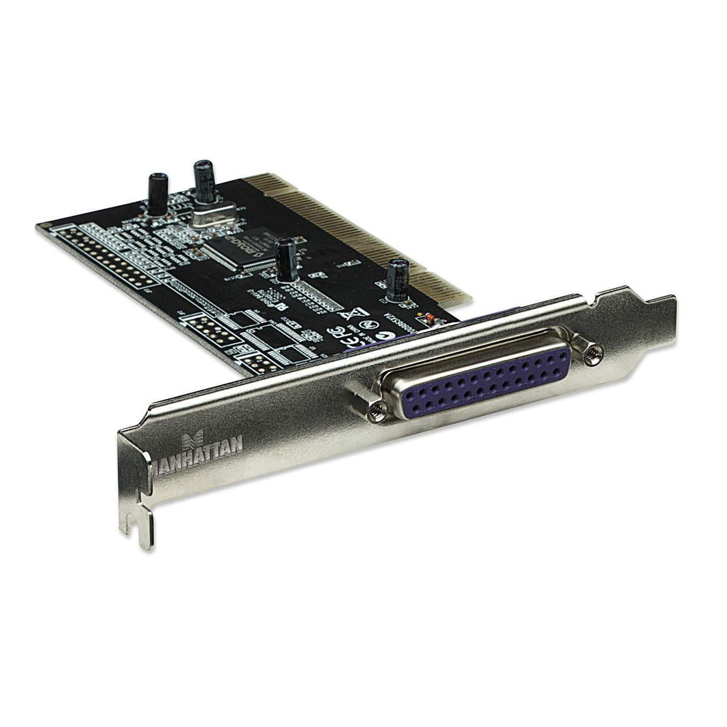 Manhattan PCI Card, 1x Parallel DB25 Port, 1.5 Mbps, low profile bracket included, Supports EPP/ECP/SPP modes and PCI IRQ sharing, Box – image 2