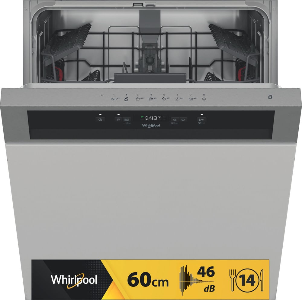 Whirlpool WBC3C26X Semi built-in 14 place settings