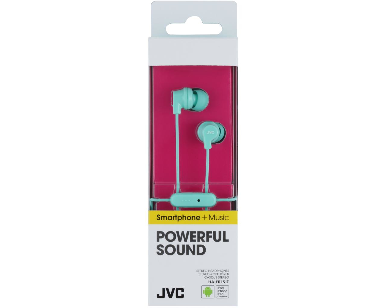 JVC HA-FR15-Z-E Colourful inner ear headphones with remote & mic – image 2