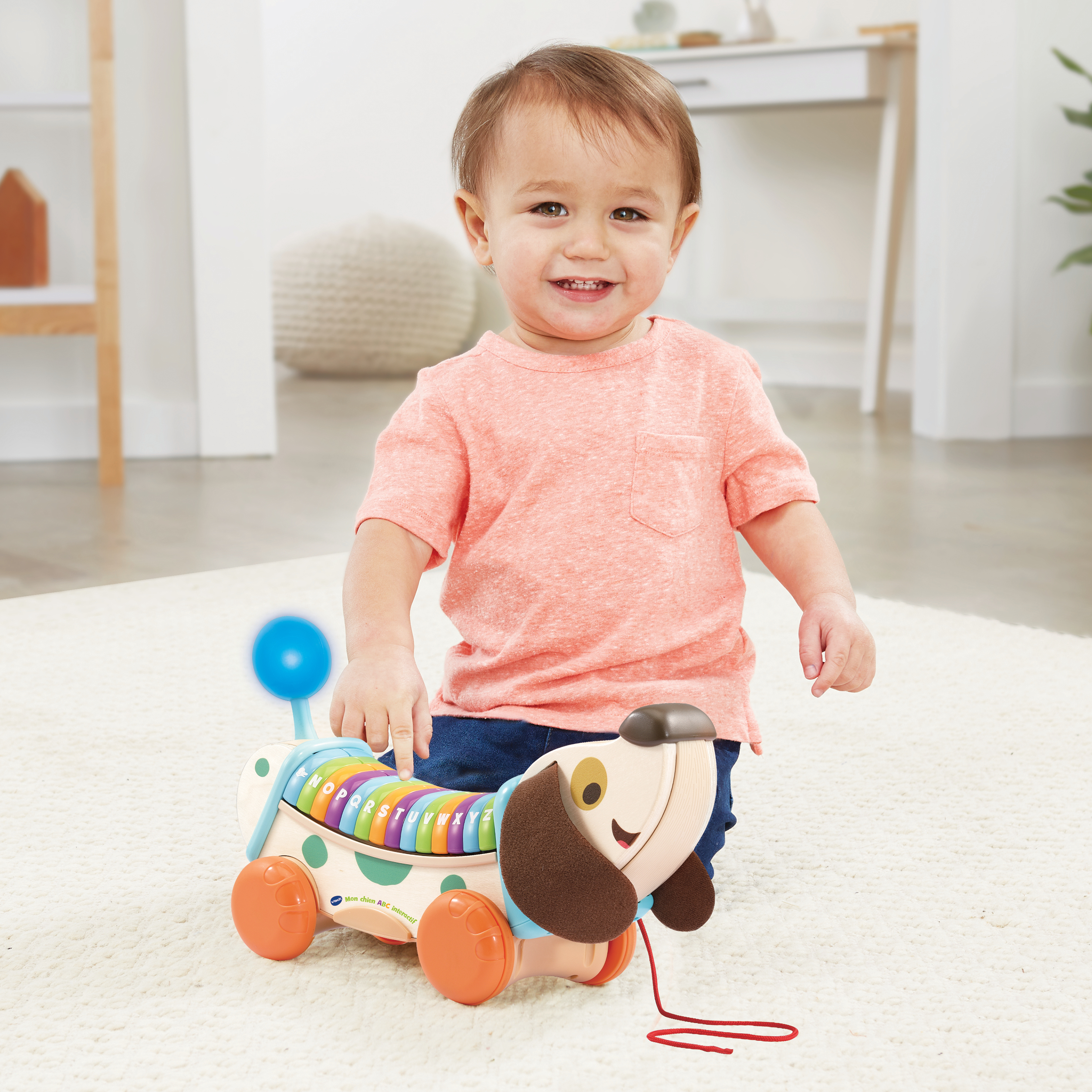 Resim VTech 80-615205 Çek Bırak Oyuncak Köpek 12-48 Ay Çok Renkli
