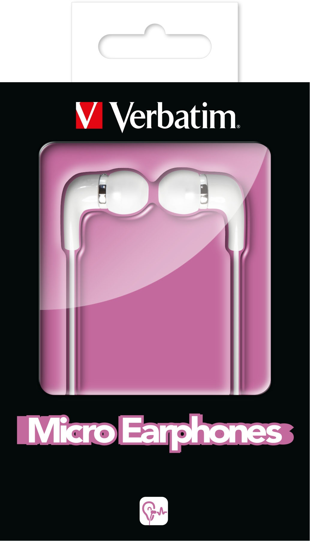 Verbatim Micro Earphones - White – image 3