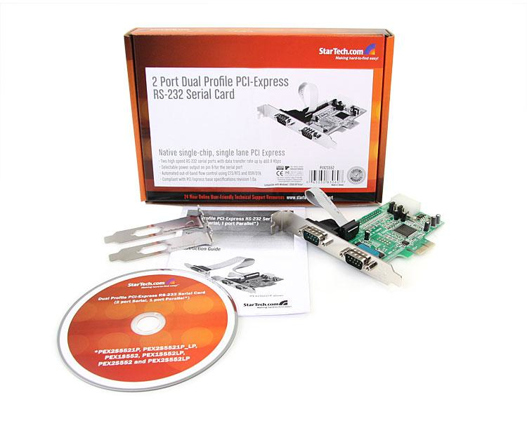 StarTech.com 2 Port Native PCI Express RS232 Serial Adapter Card with 16550 UART – image 5