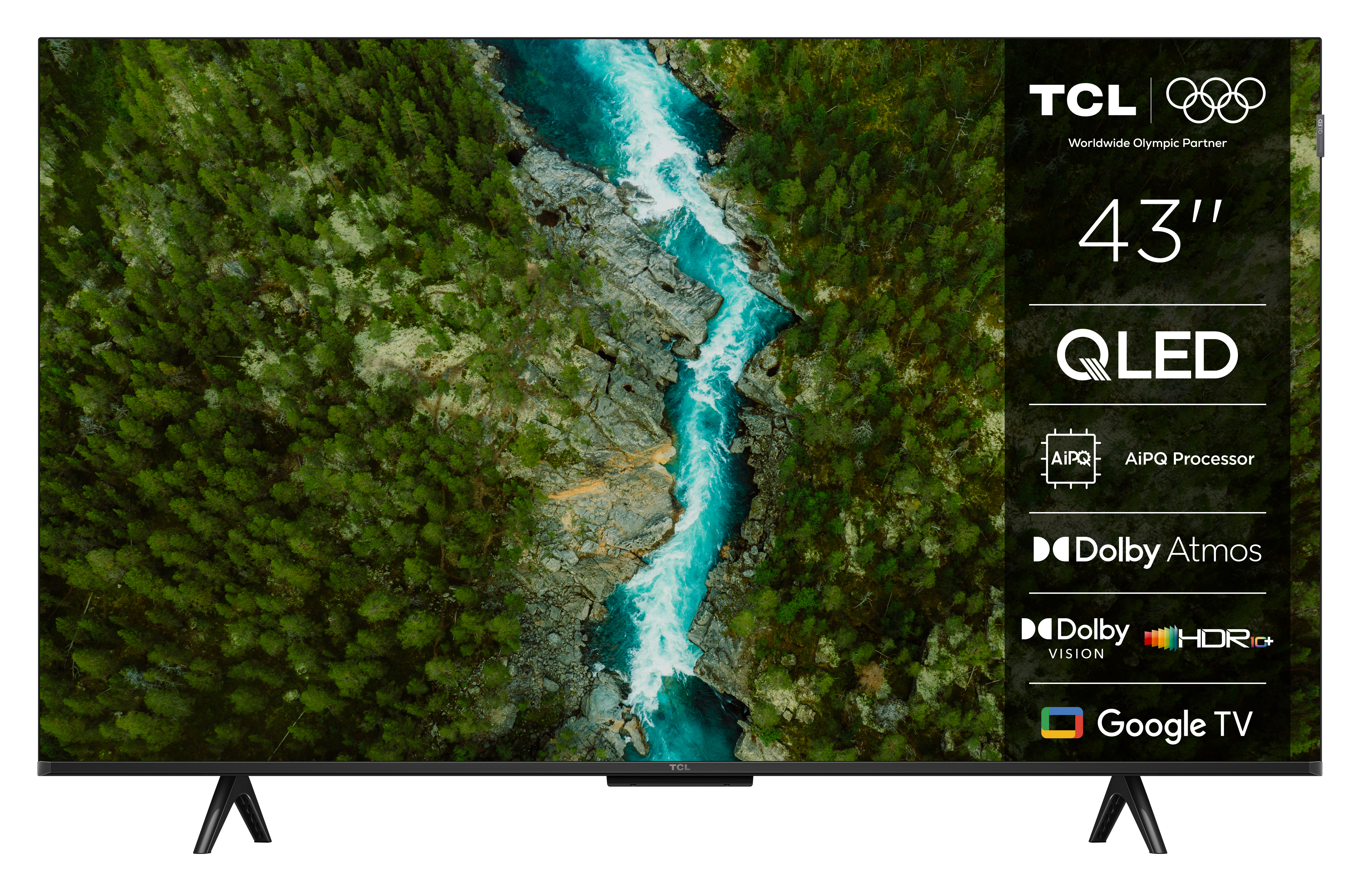 TCL 43QLED780K TV 109,2 cm (43 ) 4K Ultra HD Smart TV Noir 430 cd m² Neuf — photo 1