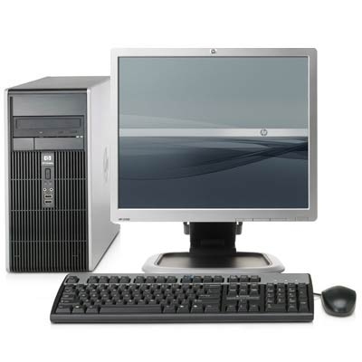 HP Compaq dc5700 Pentium E2160 Microtower PC and L1950 Flat Panel Monitor