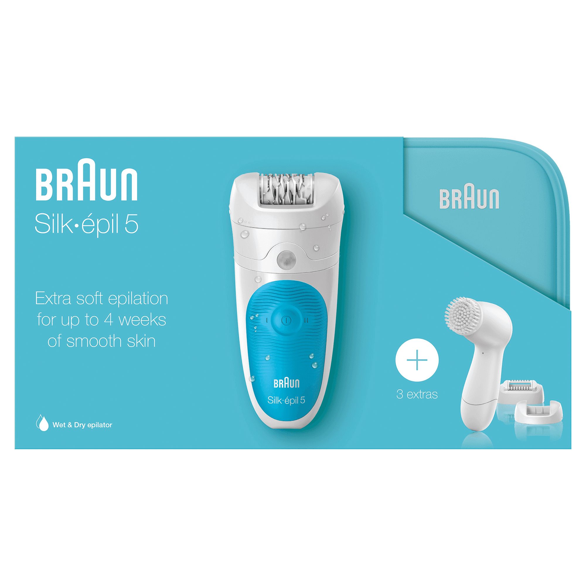 Braun Silk-épil 5 81677773 epilator 28 tweezers White, Blue – image 2