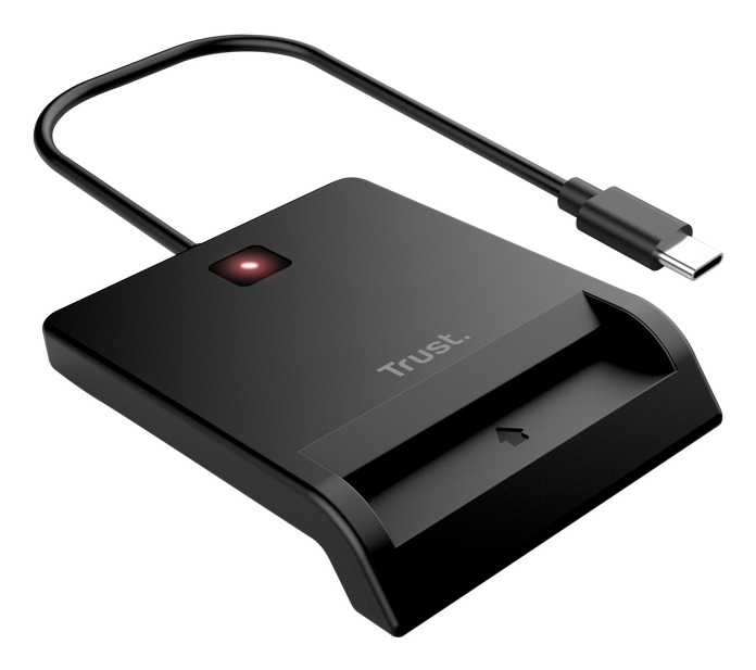 Trust 26416 smart card reader Indoor USB USB Type-C Black