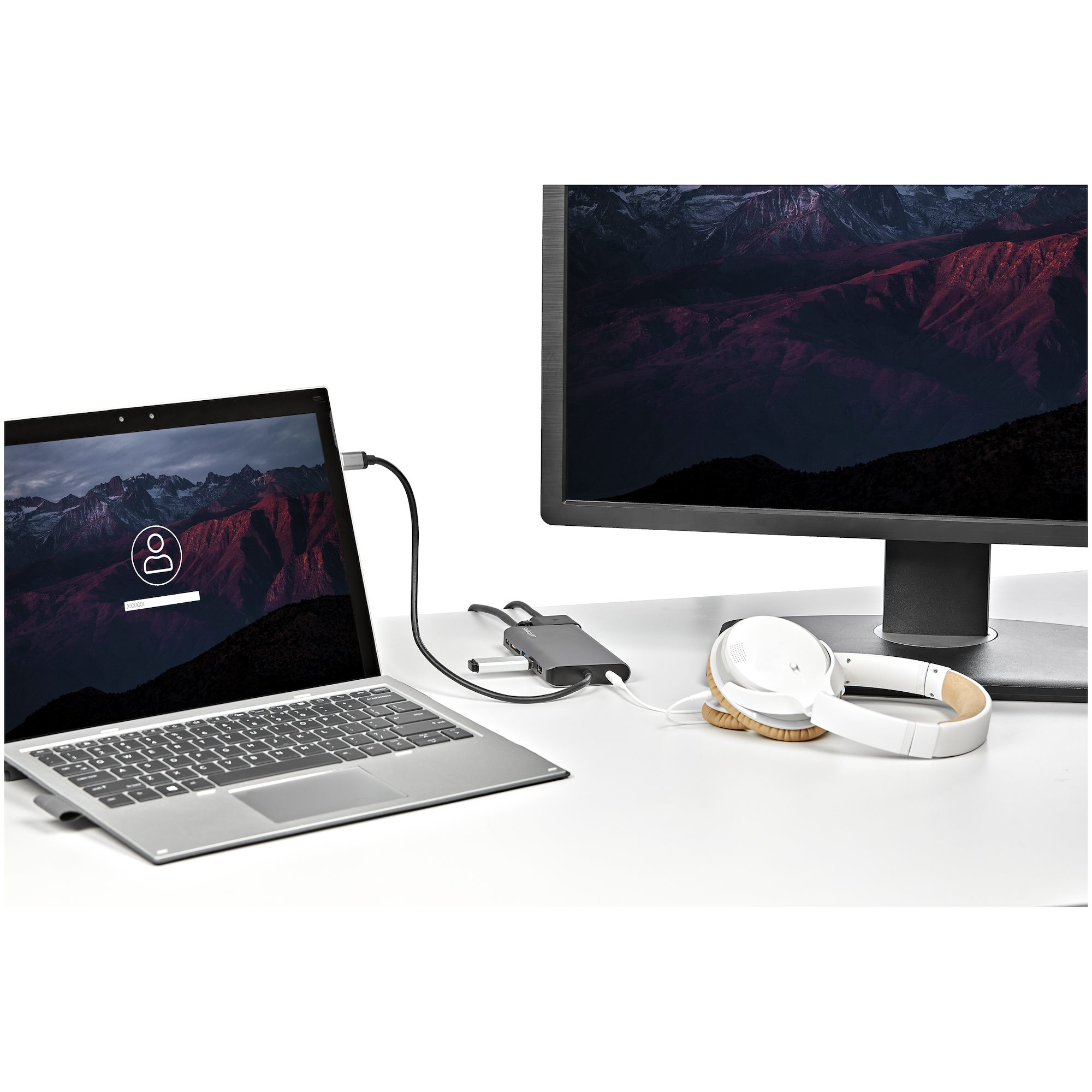 StarTech.com USB C Multiport Adapter - USB-C Mini Travel Dock w/ 4K HDMI or 1080p VGA - 3x USB 3.0 Hub, SD, GbE, Audio – image 8