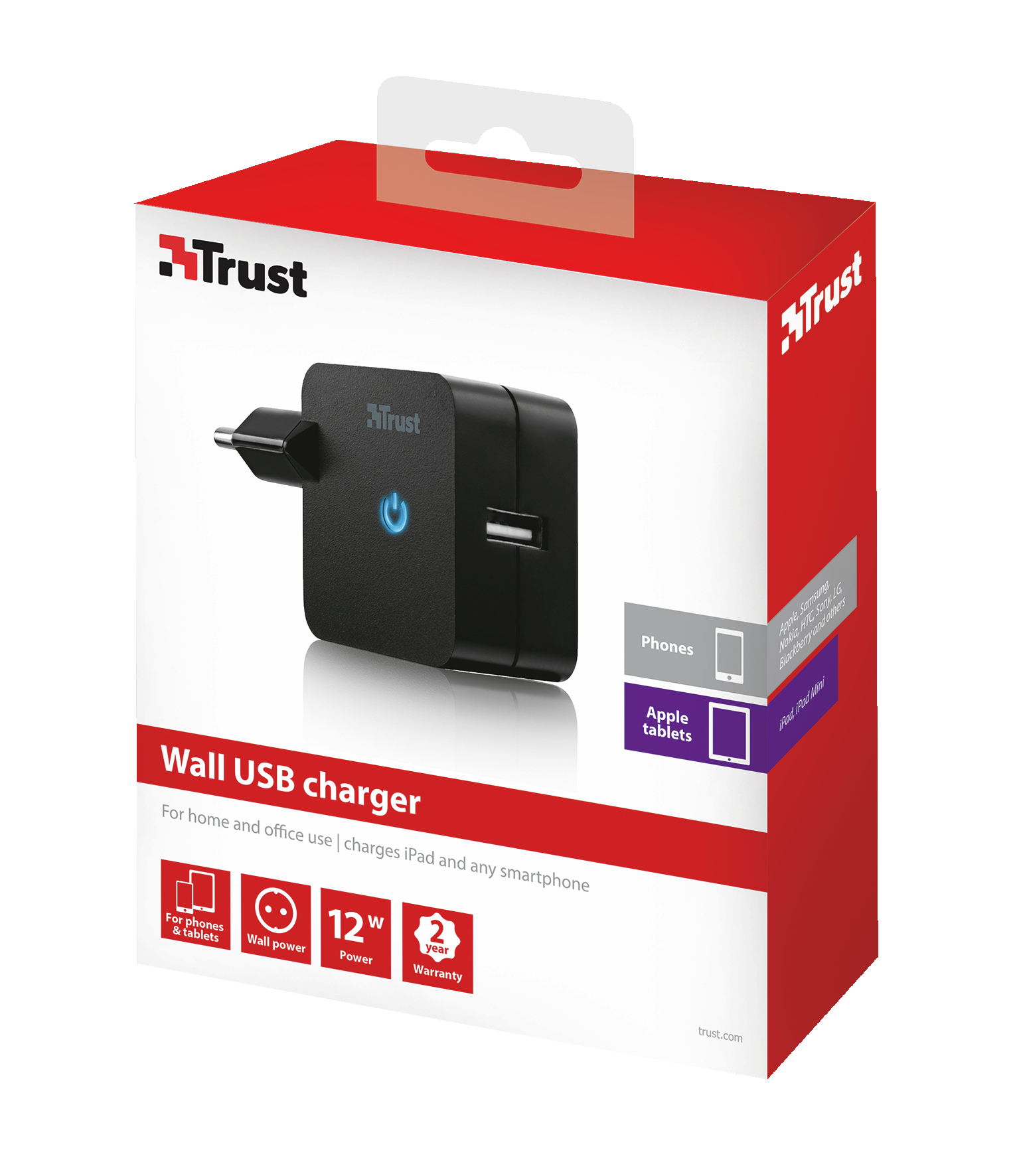 Trust Wall Charger with USB port – image 2