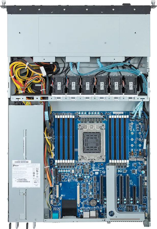 GIGABYTE 6NR152P33MR-00 server barebone LGA 4926 Rack (1U) Black, Steel – image 3