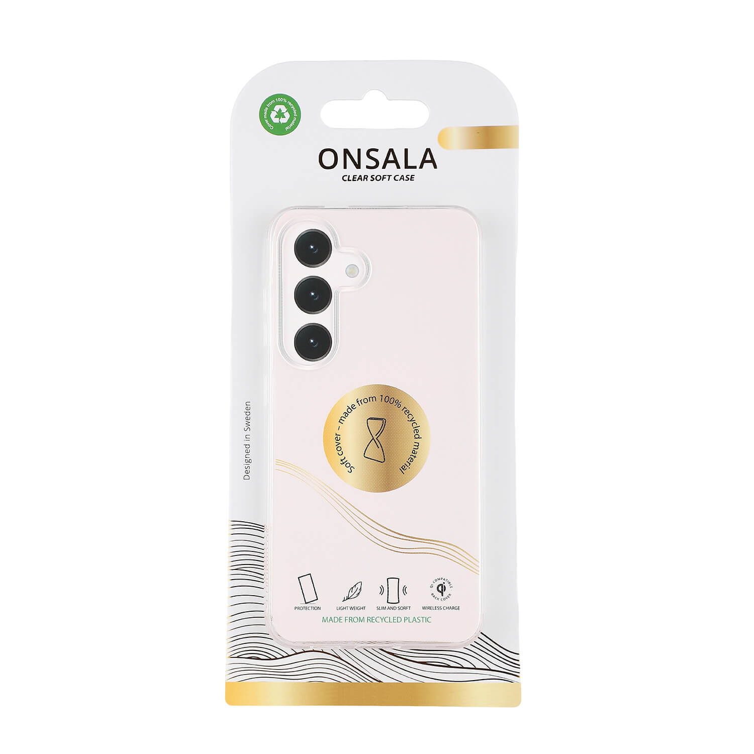 Onsala Phone Case Recycled TPU Transparent - Samsung S24 FE – image 2