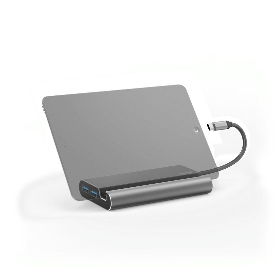 Hama 00135764 laptop dock/port replicator Wired USB 3.2 Gen 1 (3.1 Gen 1) Type-C Black, Grey – image 4